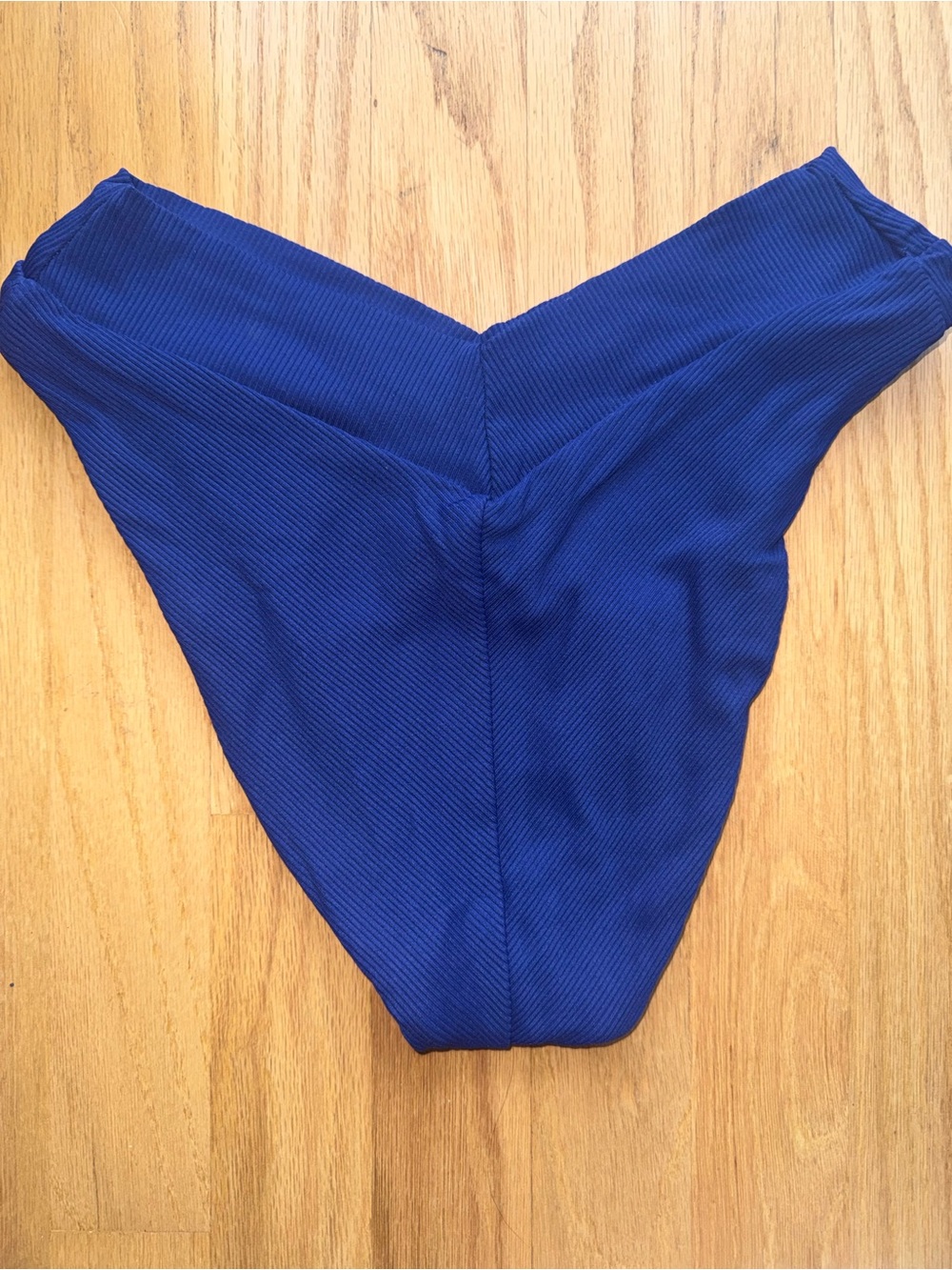 BECCA Blue Ribbed Bikini Set - Picture 10 of 15